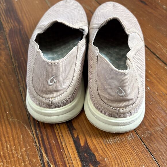 OLUKAI Kiihele Womens 7.5 Pink Fold Over Slip On Casual Shoes Sneakers - Picture 3 of 6